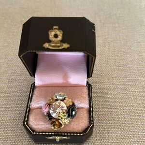 Juicy Couture flower cluster ring.